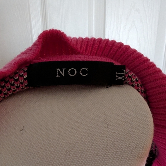 Pink Leopard Print Women's Sweater - Picture 5 of 5